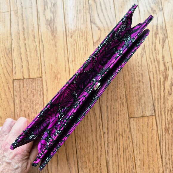 Pineda Covalin Monarch Butterfly Clutch Bag with Removeable Wrist Chain - Picture 9 of 13